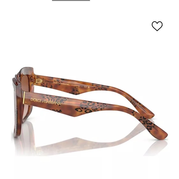 NEW Dolce & Gabbana Women's 54mm Havana Leo Sunglasses DG4414 - Picture 4 of 13